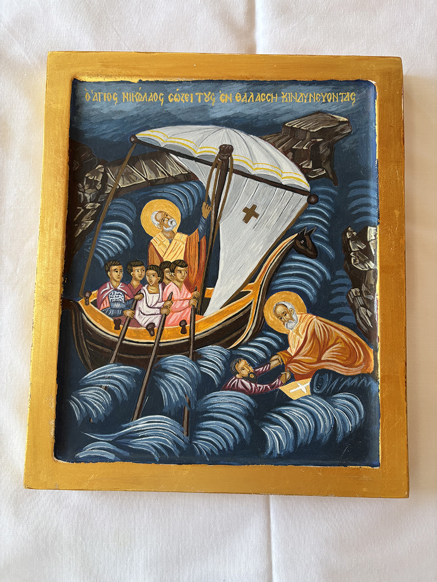 Saint Nicholas - Hand-Painted Greek Orthodox Icon